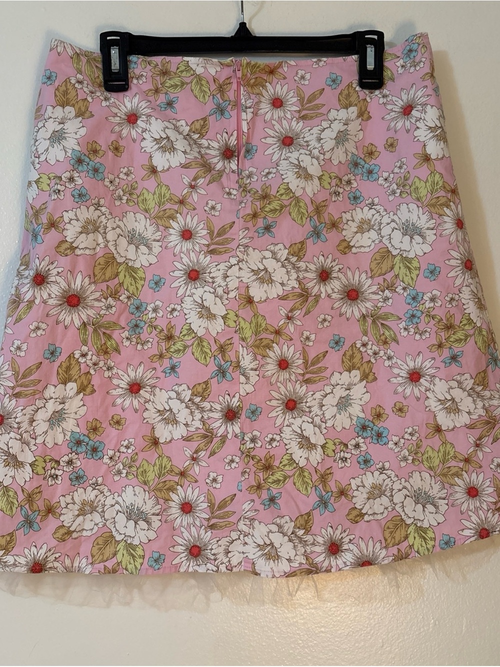 Floral Pink A-Line Skirt - Picture 3 of 9